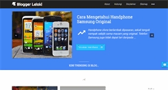 Desktop Screenshot of bloggerlelaki.com